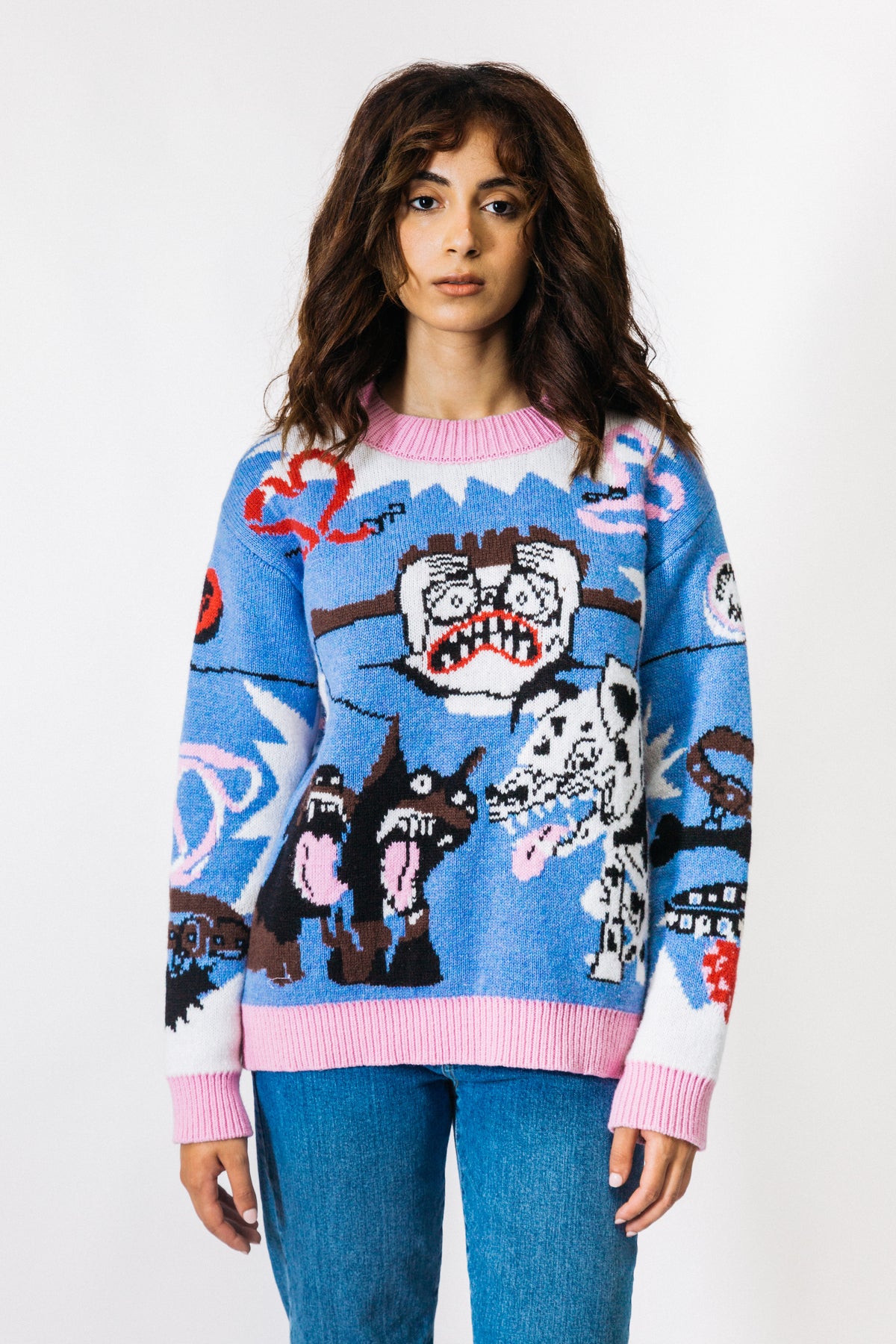 BARKING DOGS DON'T BITE CREWNECK