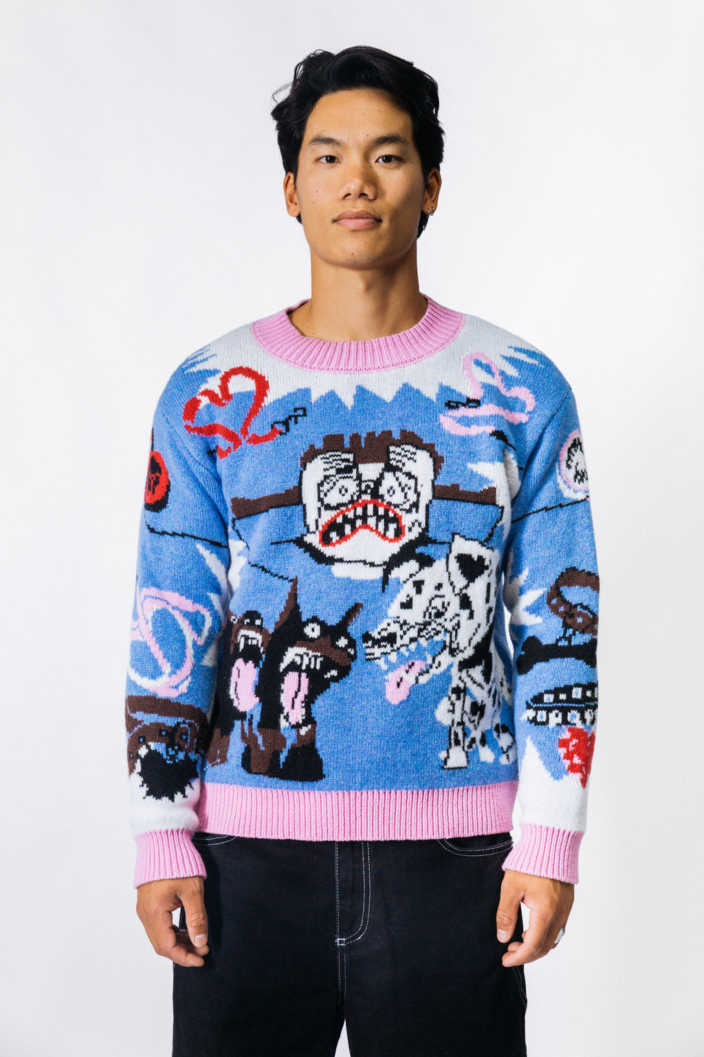 BARKING DOGS DON'T BITE CREWNECK